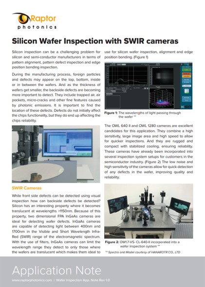 App Note Silicon Wafer Inspection